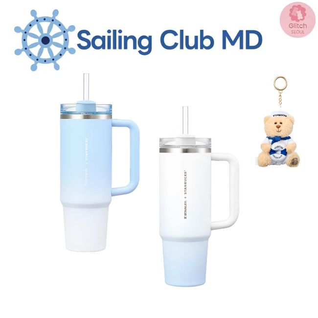 [韓国限定] 2025スターバックスコリア/ 夏新作タンブラー/Sailing Club MD/スタンレコラボ/コールドカップ/ウォーターボトル/水筒/キーチェーン/アクセサリー