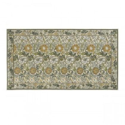 川島織物セルコン Morris Design Studio ピンクアンドローズ マット 約68×122cm FH1718A Y イエロー