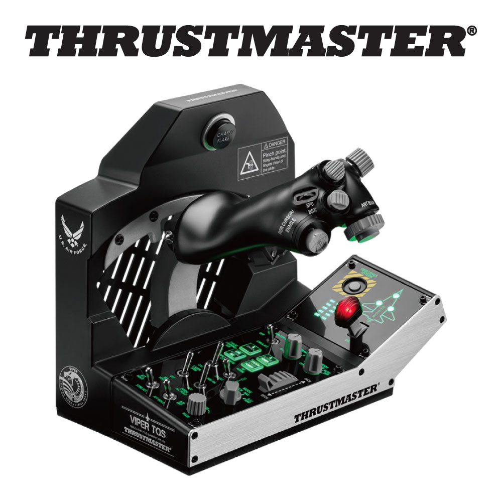 Thrustmaster スラストマスター Viper TQS Mission Pack フライトシミュレーター 金属製スロットル クアドラントシステム コントロールパネル付属 PC対応 輸入品