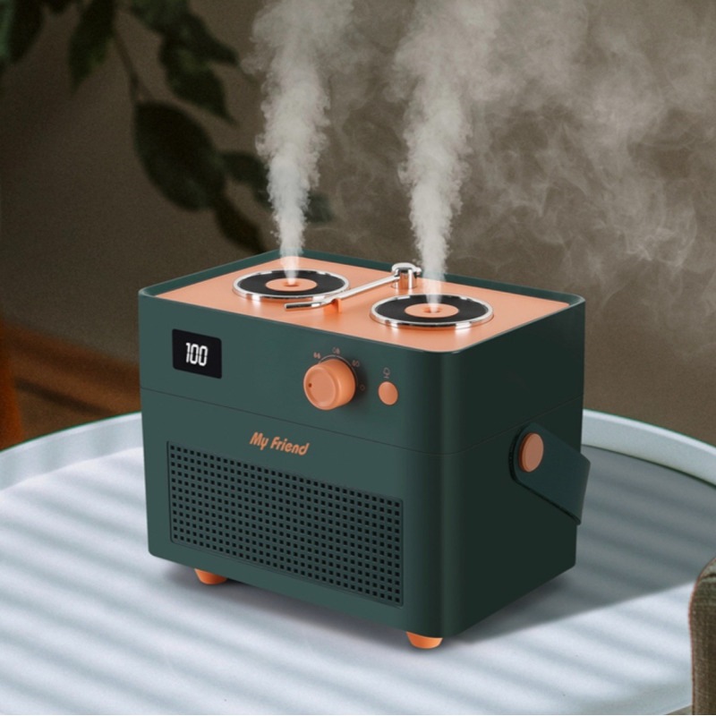 IDEECOMPANY/ターンテーブルムード灯加湿器