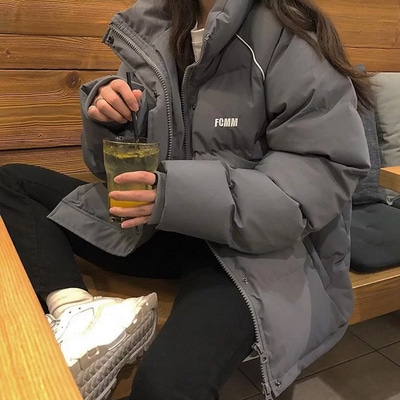 ダウンコート ブラック ホワイト グレー アウター コート ブルゾン スリム 細身 ストレート