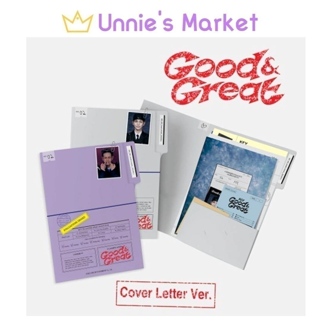 [SET] KEY(SHINEE) Good & Great Cover Letter(Paper) Ver.
