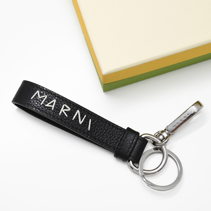 キーリング キーホルダー ロゴ刺しゅう レザーキーリング PCMI0018A2 P6533 メンズ ユニセックス ロゴ キーチャーム
