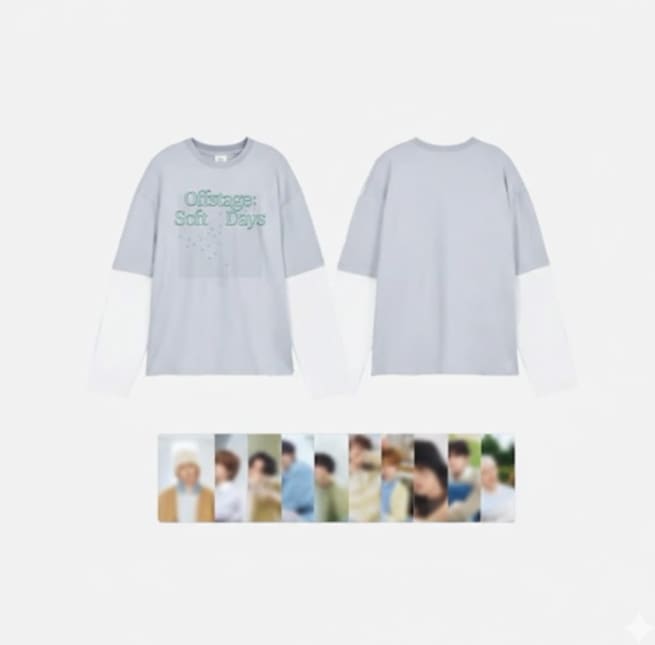TREASURE 2026 SEASONS GREETINGS OFFICIAL MD LAYERED LONG SLEEVE T-SHIRT