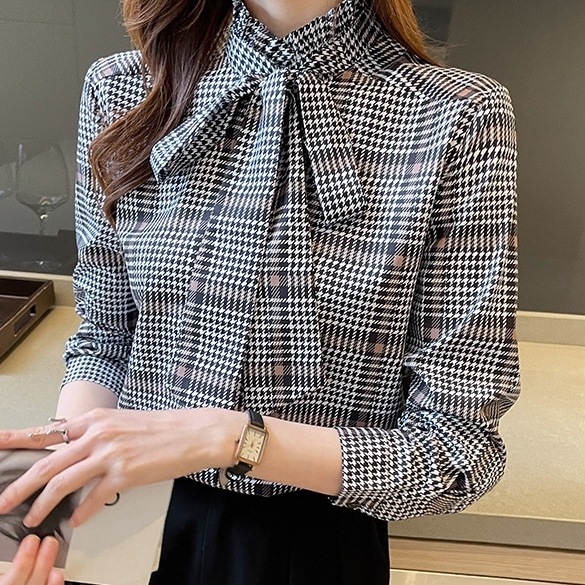 【ins超人気】 一枚で視線を奪う ファッション 通勤/OL エレガント チェック柄 シャツ レディース 4,974円