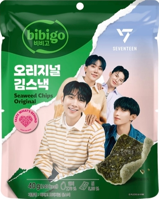 (韓国食品) 40g*12個 / オリジナル / SEAWEED CHIPS / おすすめ / 人気商品 / 海苔 / のり天 / キムサンド / 肴 / おかず / おやつ / スナック /