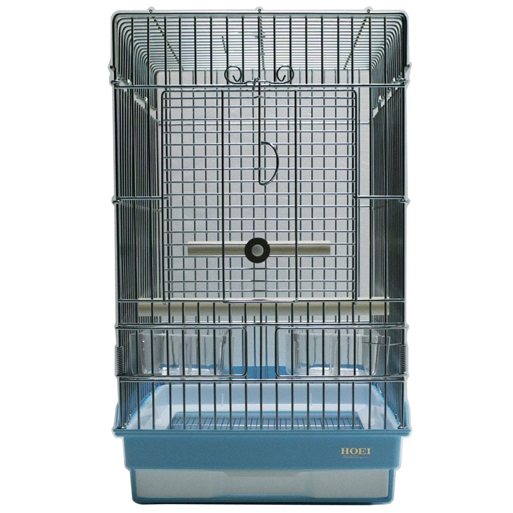 鳥かご　ＨＯＥＩ　３５オウム　ブルー　（３７X４１．５X６０ｃｍ）　ヨウム　大型インコ　オウム　ＣＲＣ55―15―10―15―00