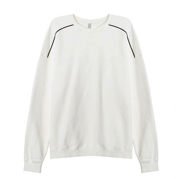 男性ラインラウンド長袖TシャツAC TSA Q030アイボリー_P423241744