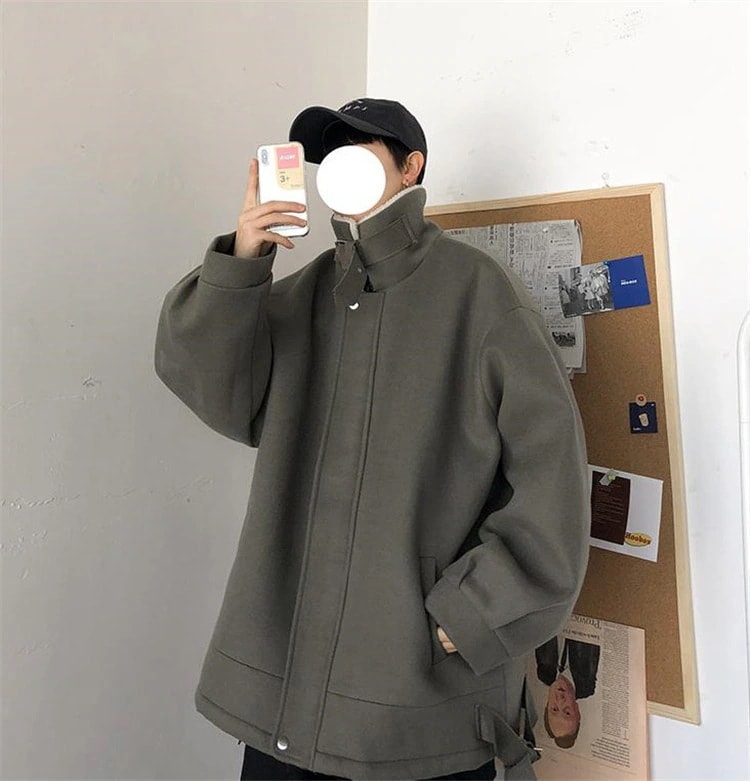今売れてます早い者勝ち ファーオール ラムウールジャケット 簡約 コットンジャケット シンプル フリース スリム ユース コットンジャケット 上品映え