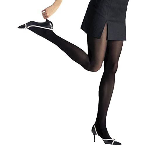 [ENYA-KARIN] エンヤ-カリン カビフィ Cabifi 140デニール 段階着圧パンティストッキング ブラック S/M
