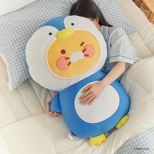 ペンギンチュンシク冷感 ひんやり ボディピロー 抱き枕 80cm