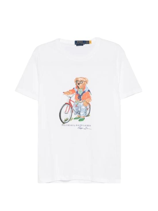 POLO RALPH LAUREN Men Tops 710 B16 612 002 WHITE SUMMER BEAR