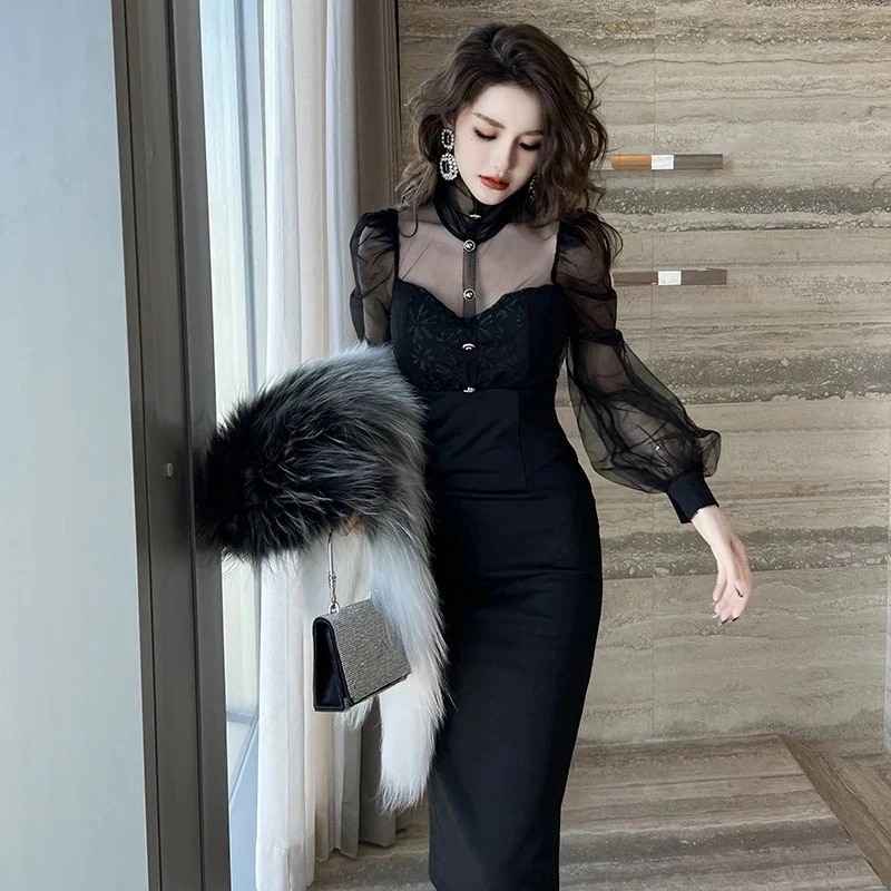 【JY.上品】 春 ワンピース フォーマル パーティードレス キャバドレス 着痩せ 大人 披露宴 卒業式 結婚式 演奏会 同窓会 ウェディング ステージ 通勤 正式 223