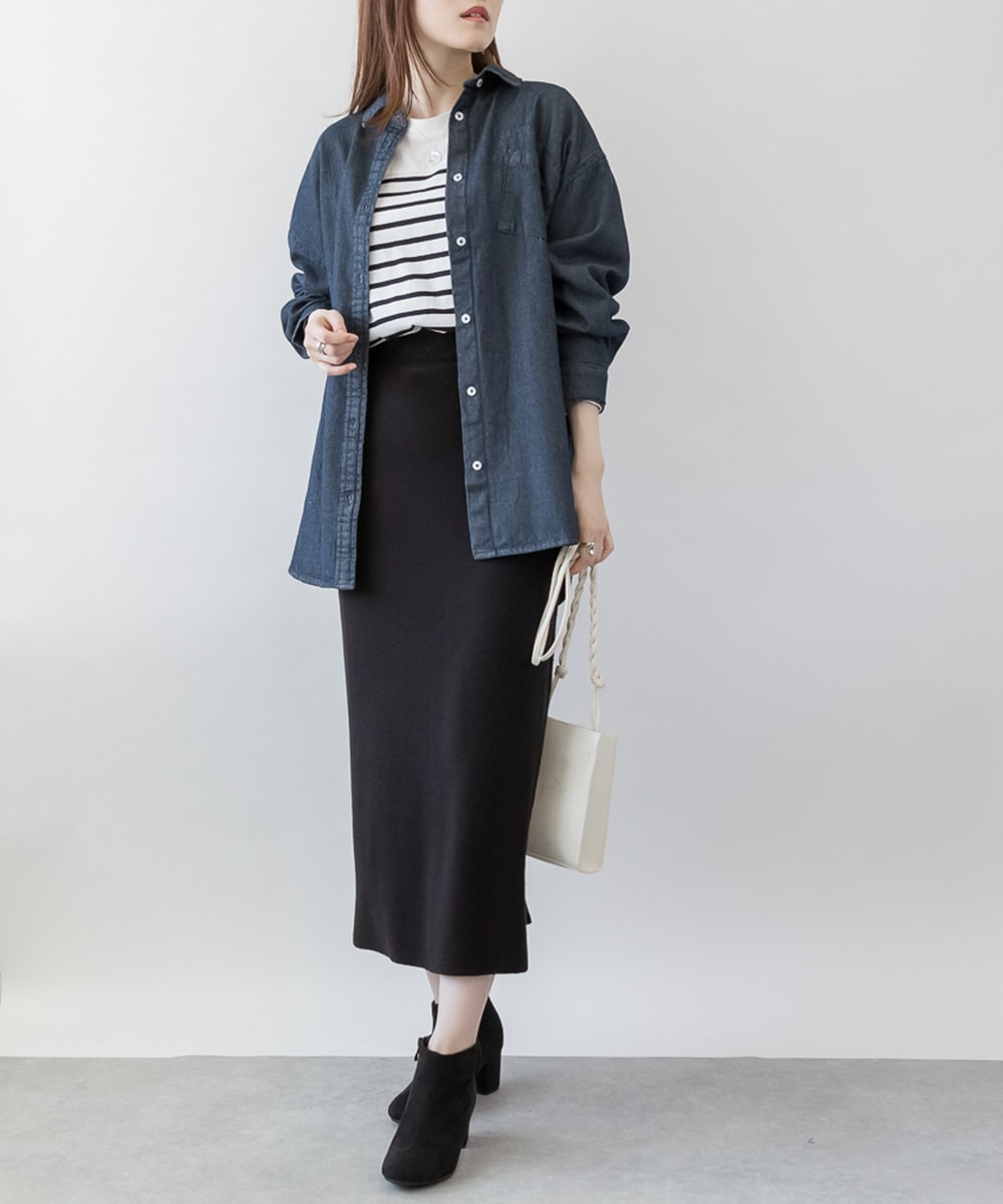 オーバーサイズ ロングスリーブデニムシャツ 大きいサイズ M L LL 3L 4L 5L ビッグシルエット 大きめ 長袖 ゆったり Gジャン デニム ジーンズ シャツ ブラウス ライトアウター