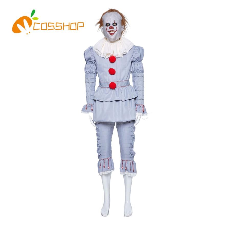 Pennywise イット IT ピエロ ペニーワイズ コスプレ パーティー ハロウィン コスプレ ワンピース コスチューム
