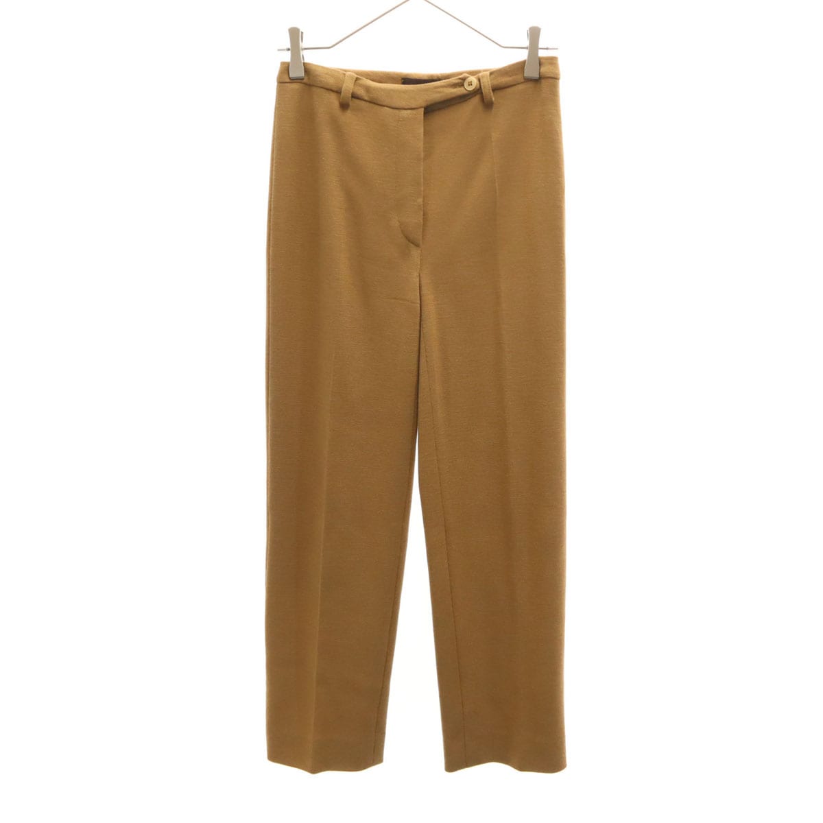イタリア製 ニットパンツ 40 ブラウン レディース 古着