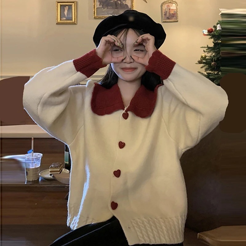 長袖ブラウス 春秋 ニットカーディガン ニット ウォーム トップス レディース おしゃれあったか!カシミヤタッチ