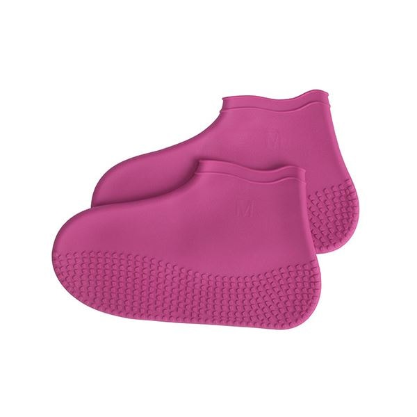 （まとめ） エツミ 防水シューズカバー2 Mサイズ ワイン V-82342 [x2セット]