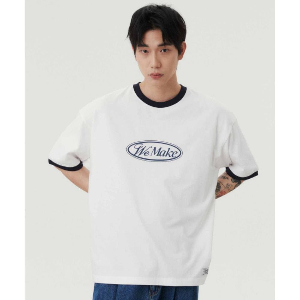 WMC Logo Ringer T-shirt NAVY O-MOBAS4M51556