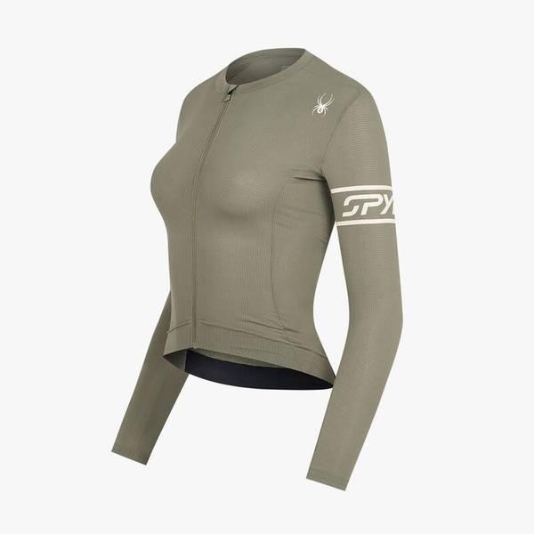 女性サイクルスリーブグラフィック長袖ジャージ TIER-0 SPKPCNFT551WOLV 709597