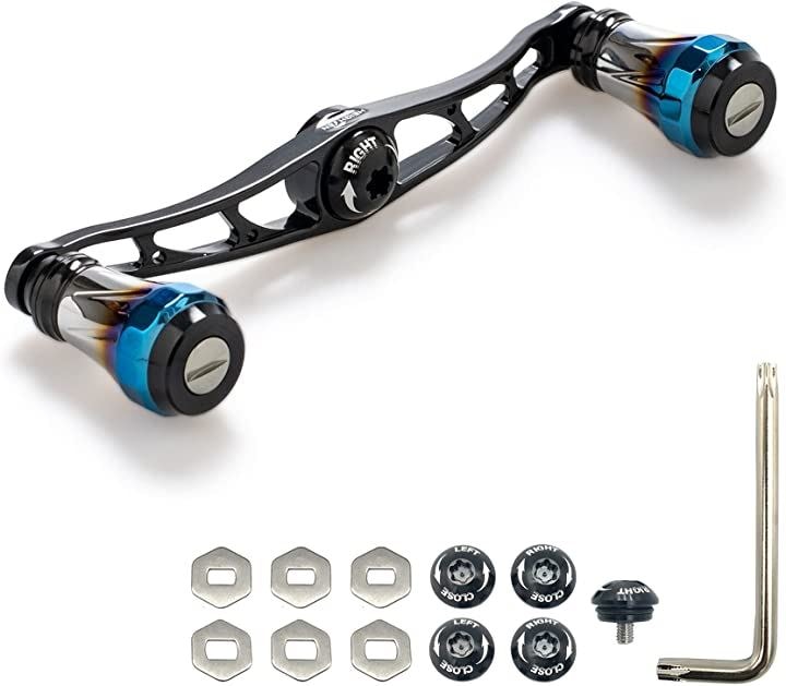 ベイト リール ハンドル 9色 70航空アルミ製 シマノ ダイワ アブガルシア 通用 ベイトリール