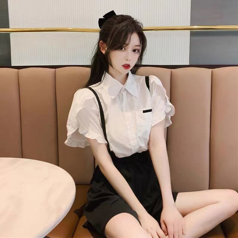 涼しく楽ちんセットアップ夏新作シャツワイドパンツファッションツーピース