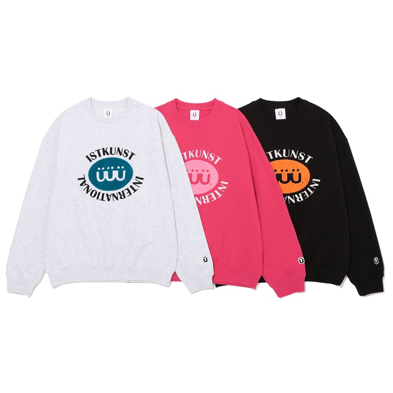 ラッピング不可】 [TXT スビン 着用] BOUCLE PILL LOGO SWEATSHIRTS 韓国 アイドル トレーナー Color:pink  - armarinhodasnovidades.com.br