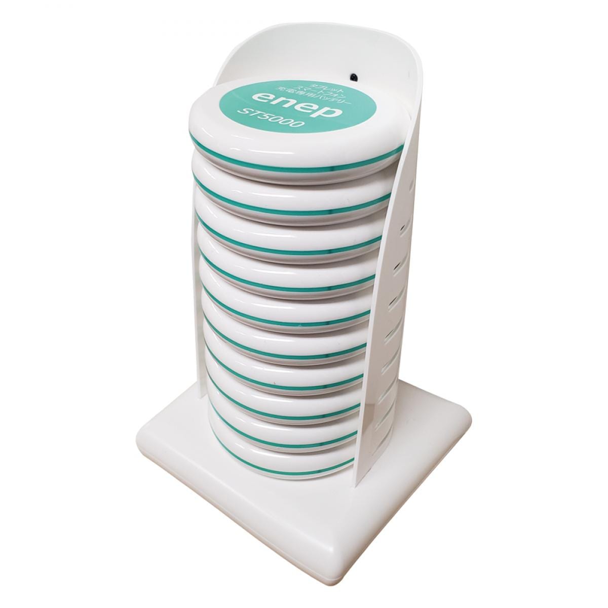長信ジャパン スマホ充電 スマホタワー 白 ホワイト enep ST5000W10 スマホ 充電器 持ち運び コンパクト 大人数 充電ステーション イベント