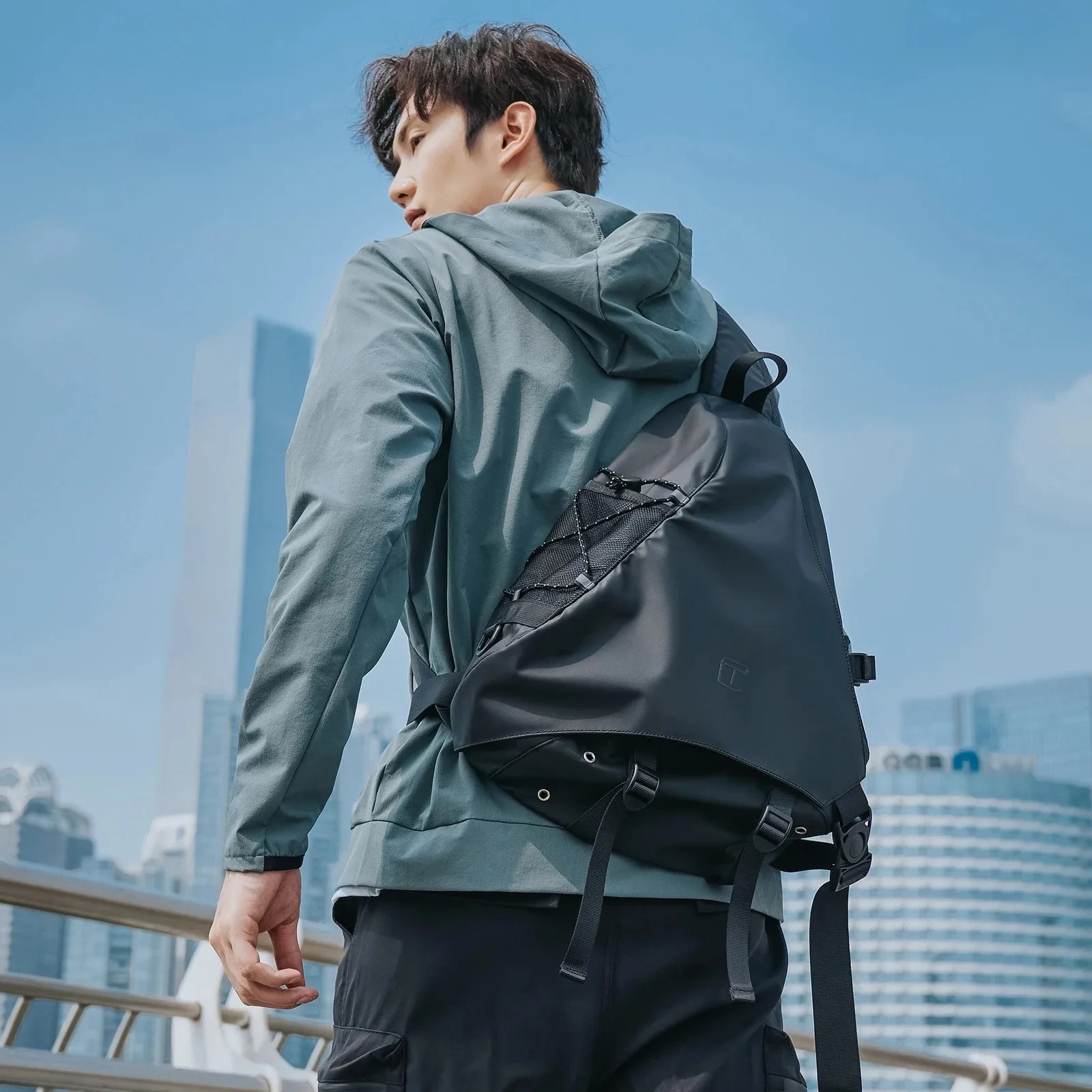 Tangcool-男性用ショルダーバッグ,大容量クロスオーバーバッグ,防水,スポーツ旅行,13インチ,14インチ,トレンドデザイン