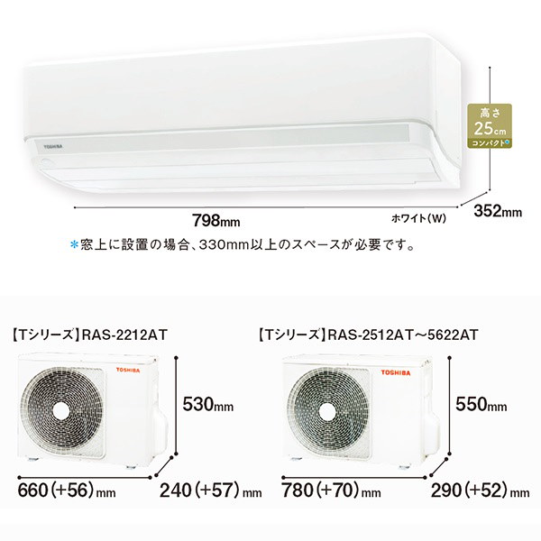 希少‼︎ 18畳〜 新品未使用2022年モデル TOSHIBA RAS-5622T(w) RAS-5622AT