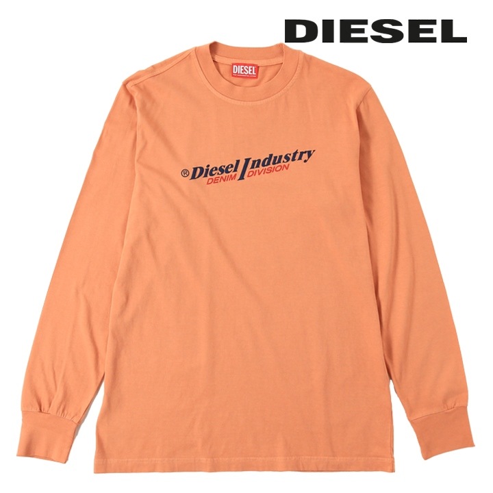 長袖Tシャツ カットソー メンズ T-JUST-LS-IND ロゴプリント die-m-t-f4-420