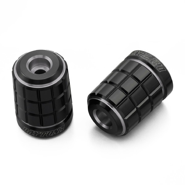 D37686 PREMIUM ZONE バーエンド カワサキ(M6)用 BRICK アッシュシルバー