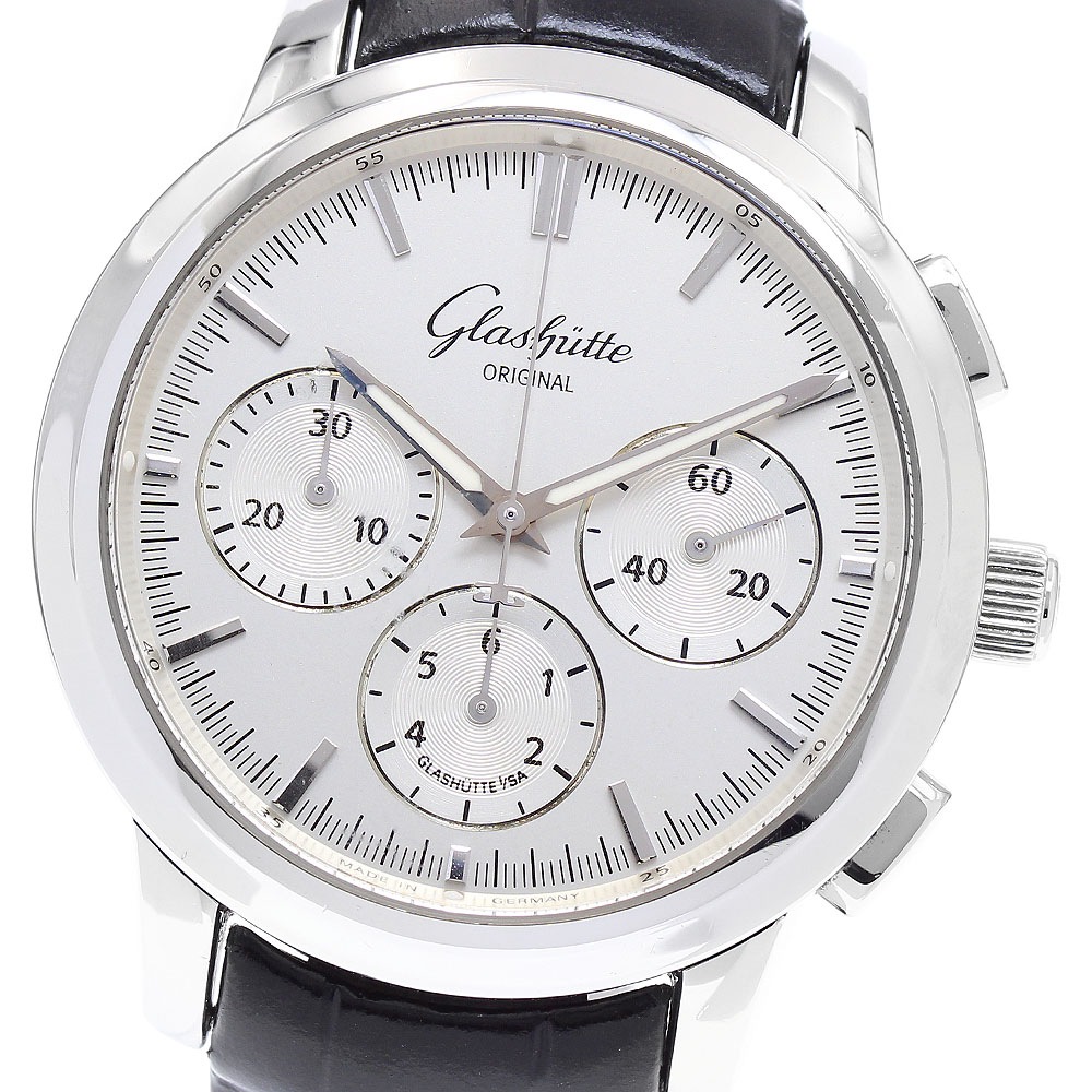 ベルト訳あり グラスヒュッテ・オリジナル GLASHUTTE ORIGINAL 39-31-45-42-04 セネタ 自動巻き メンズ 保証書付き_879237【中古】