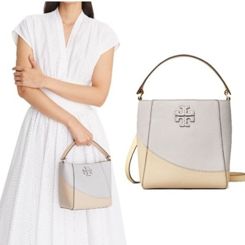 Small MacGraw Color-Block Bucket Bag 152218