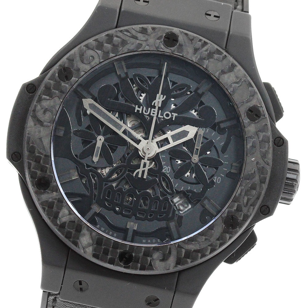 ウブロ HUBLOT 311.CQ.1110.VR.FDK15 ビッグバン アエロバン シュガースカル 世界限定200本 自動巻き メンズ 良品 保証書付き_952635【中古】