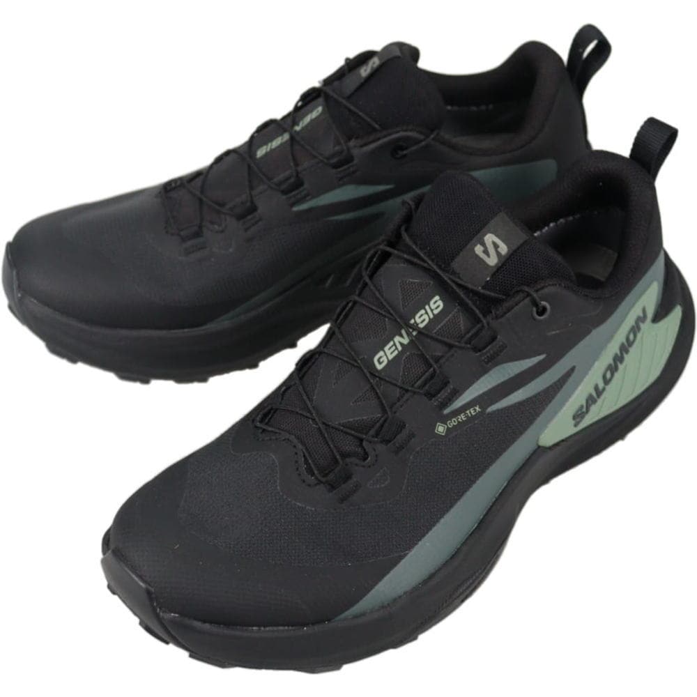 正規品 トレイルランニングシューズ GENESIS GORE-TEX ブラック/アガベグリーン/アーバンシック 475187