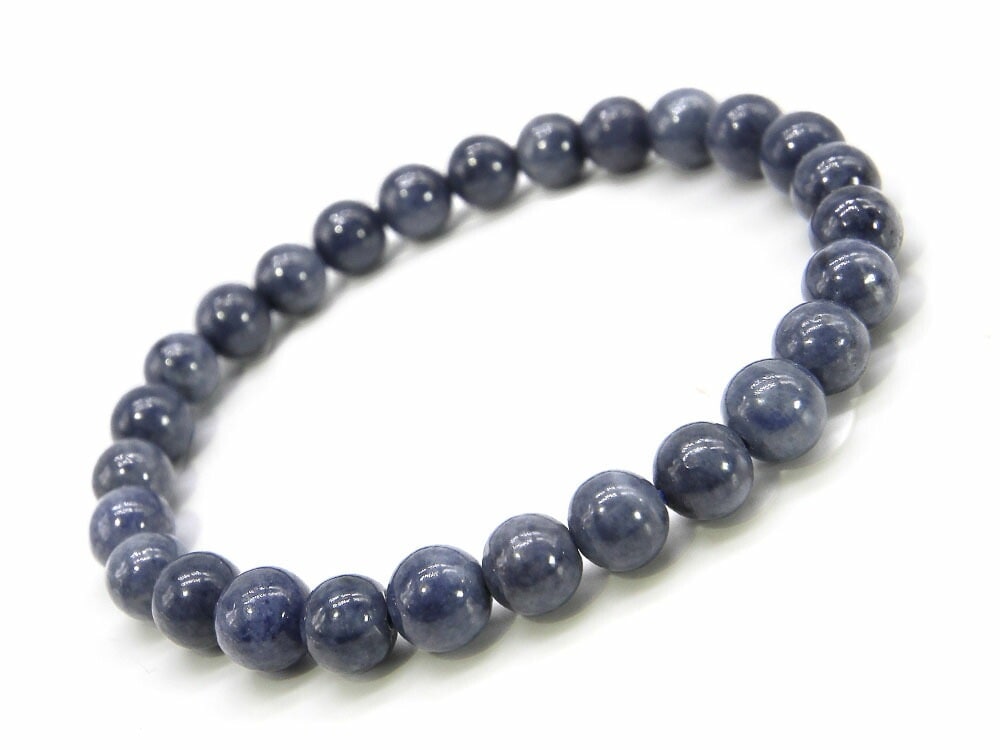 サファイア ブレスレット (ペール) 6mm パワーストーン ブレスレット メンズ レディース 天然石 数珠 アクセサリー メンズブレスレット レディースブレスレット パワーストーンブレスレット 天然