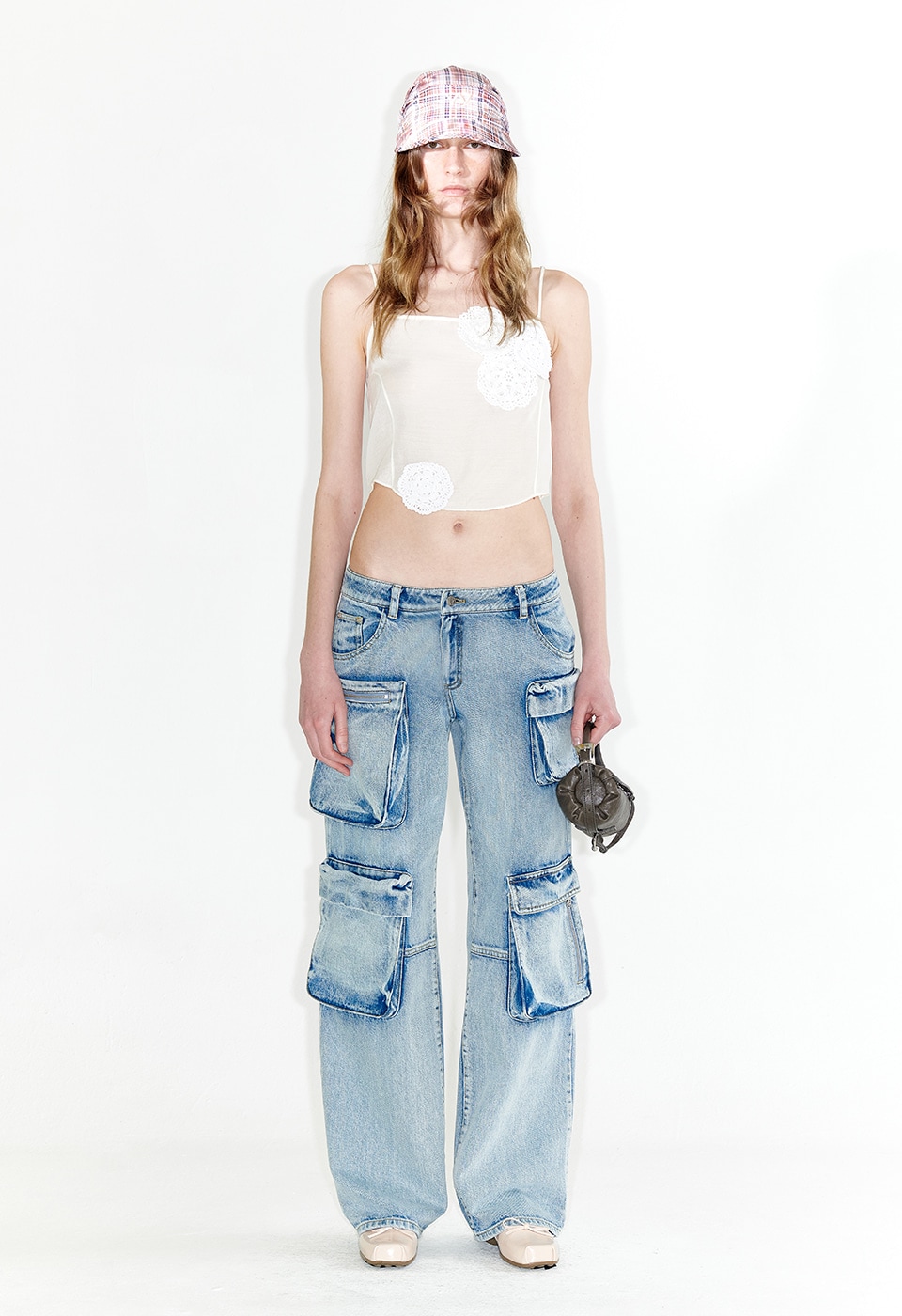 パンツ OPEN YY  24SS CARGO POCKET JEAN OPEN Yy】 CARGO POCKET JEAN : BLUE
