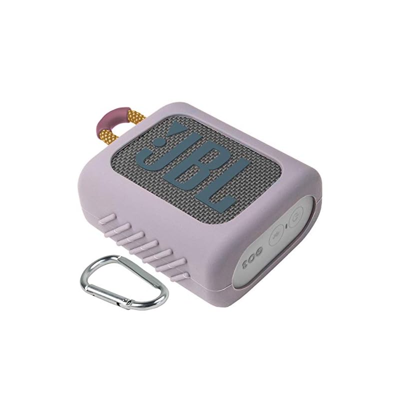 JBL GO3 GO 3 Bluetooth ポータブルスピーカー 専用保護収納 シリコンケース- Aenllosi (グレー)