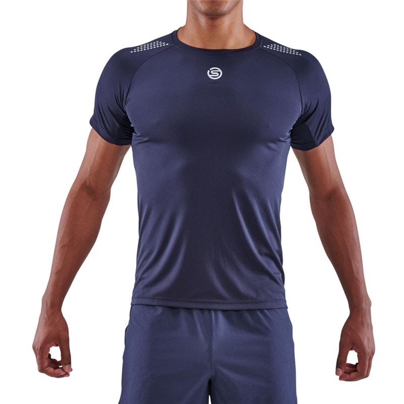 skins(スキンズ) S-3 MS SHORT SLEEVE TOP ボディケアストレッチシャツ (18121345-098)