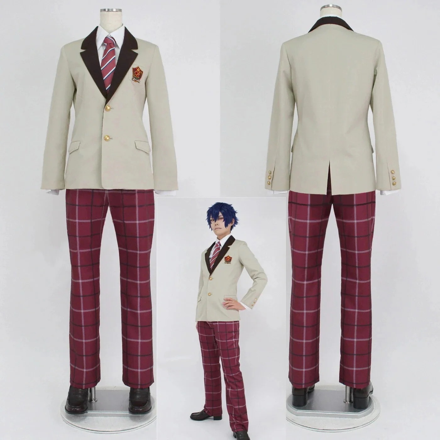 コスチューム 学園祭 コスプレ衣装 あんさんぶるスターズ 玲明学園制服 仮装 巴日和 変装30％ 文化祭パーティーイベント用品コスプレ変装仮装