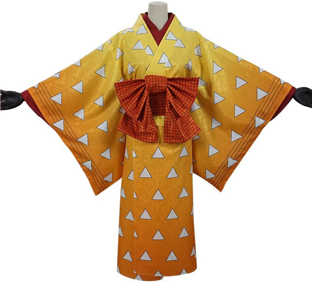 善子コスプレ大人用我妻善逸グッズ あがつま ぜんいつ 遊郭編コスプレ服女装ハロウィン プレゼント新