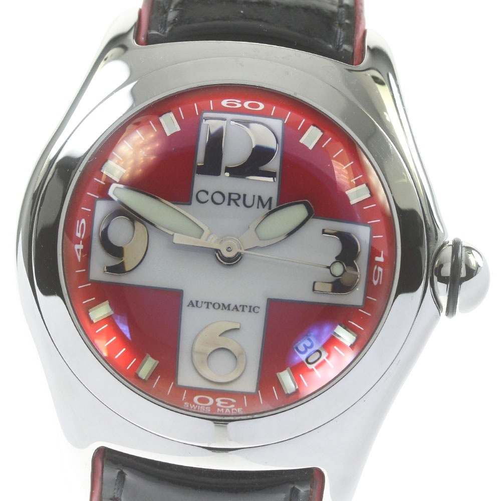 コルム CORUM 82.150.20 バブル スイスフラッグ デイト 自動巻き メンズ _837843【中古】