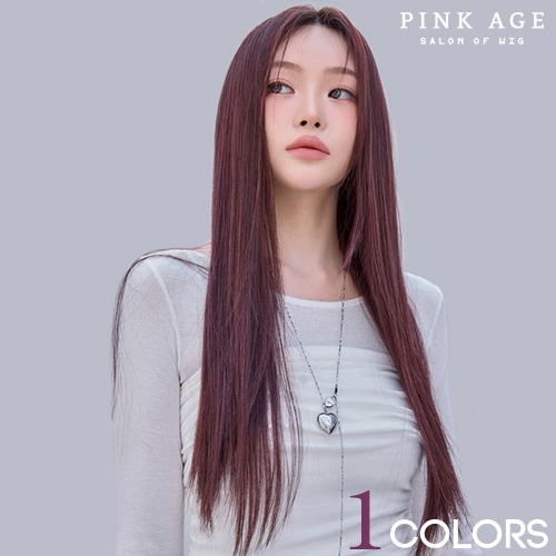 手植えフルウィッグ) ストレート25インチ スリックカット（モースト原糸） バーガンディ 20,175円