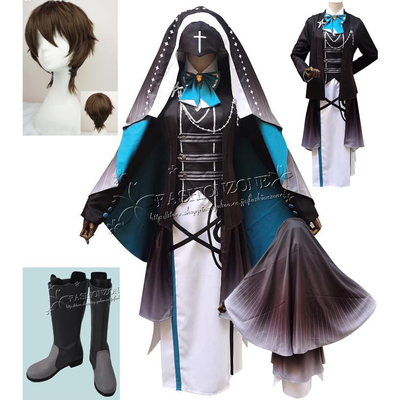 【品質良い 大好評中】IdentityV 第五人格 占い師(イライ・クラーク)　真夏お茶会 コスプレ衣装 ウィッグ 靴 cos イベント パーティー コスチューム 変装 仮装