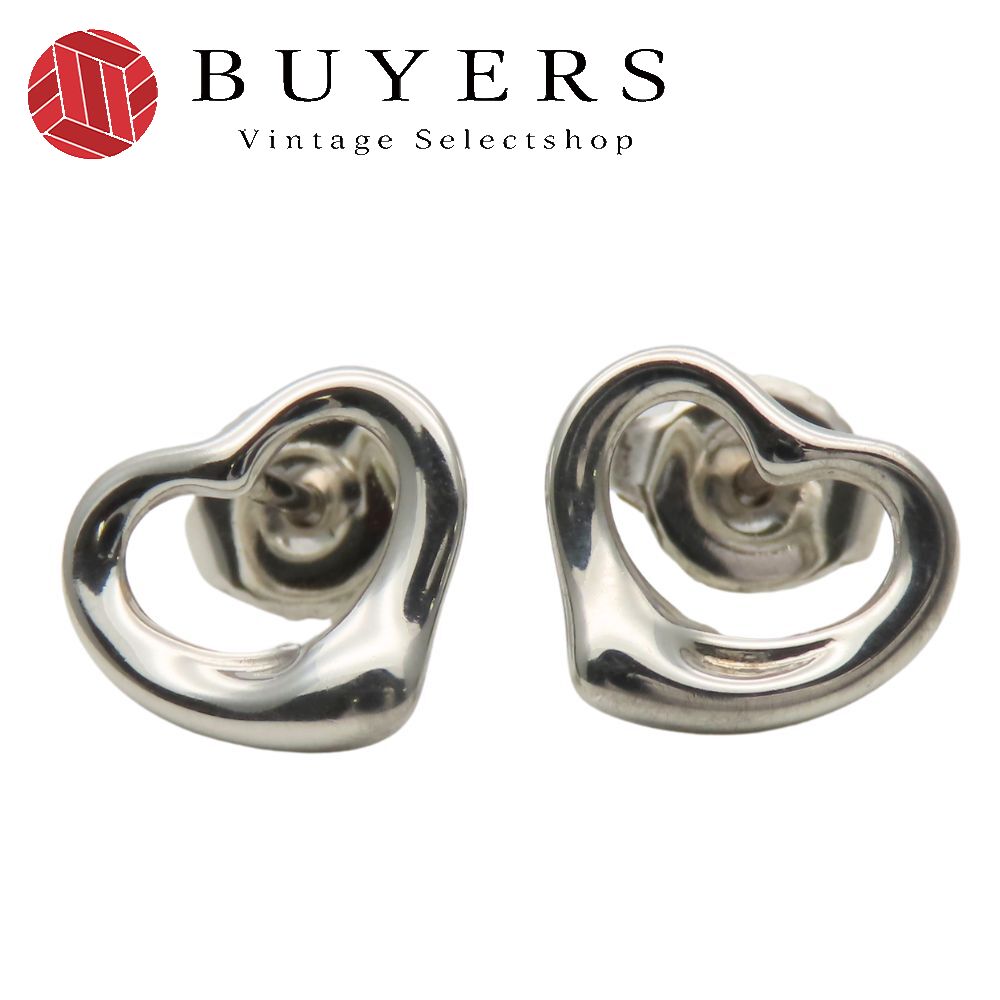 中古 ピアス オープンハート シルバー925 約1.7g シルバー エルサペレッティ アクセサリー かわいい レディース 女性