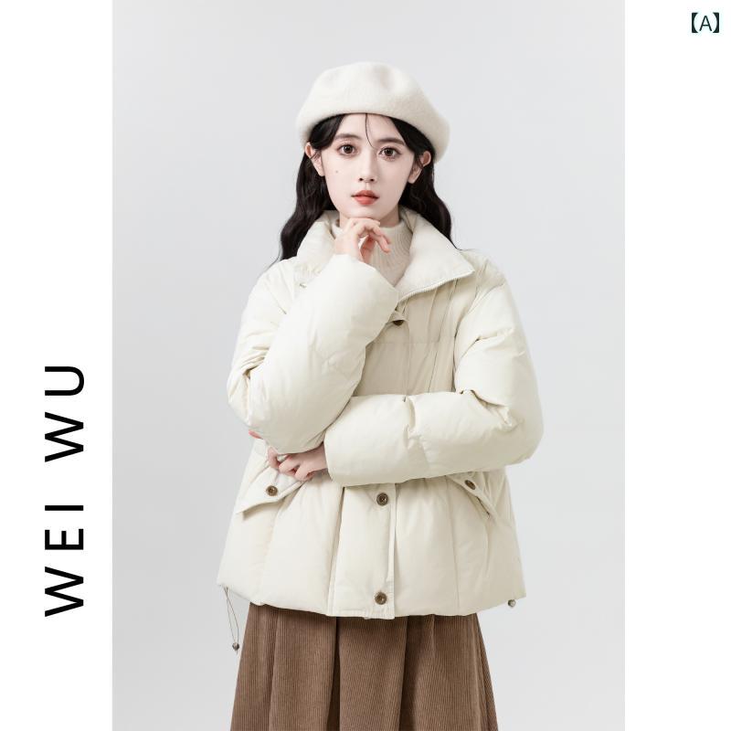 レディース 秋冬 長袖ダウンジャケット アウター モテ服 韓国 かわいい カレッジ ガーリー おしゃれ アップ 暖かい デート イベント レジャー アウトドア 女子会 普段 通学 通勤