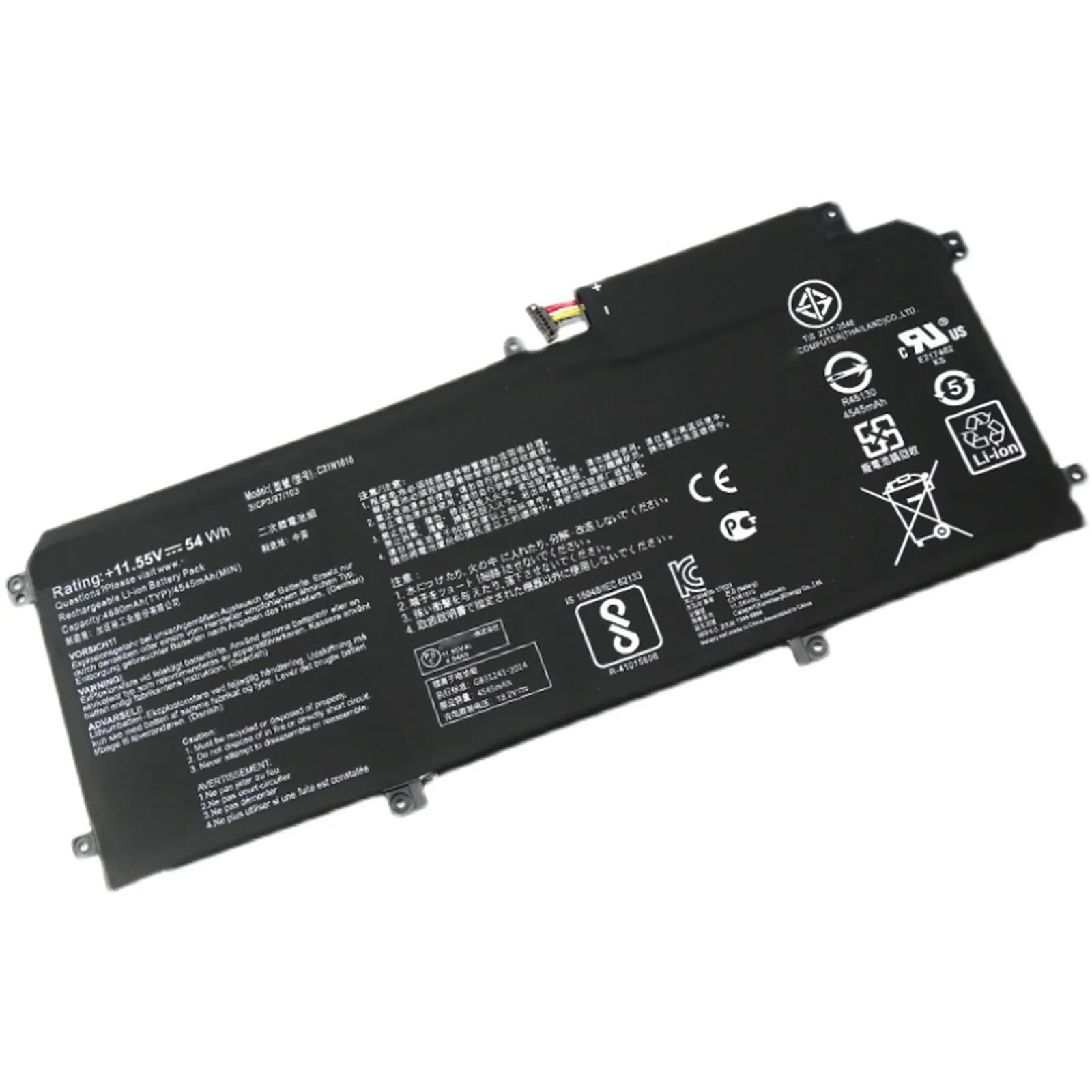 C31N1610 バッテリー 電池 54Wh/4860mAh ZenBook UX330C UX330CA U3000C C31N1610 電池・Asusノートパソコン互換 交換用のバッテリー dc9