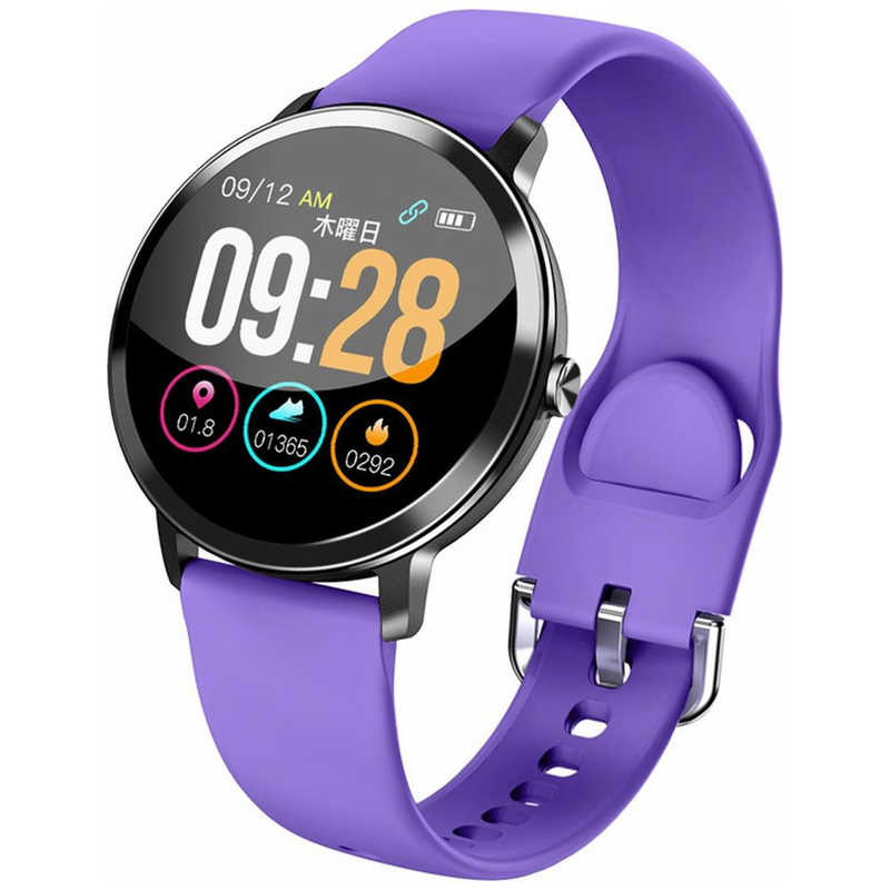 スマートR　スマートウォッチ SMART R SMART R パープル　B-20PUR
