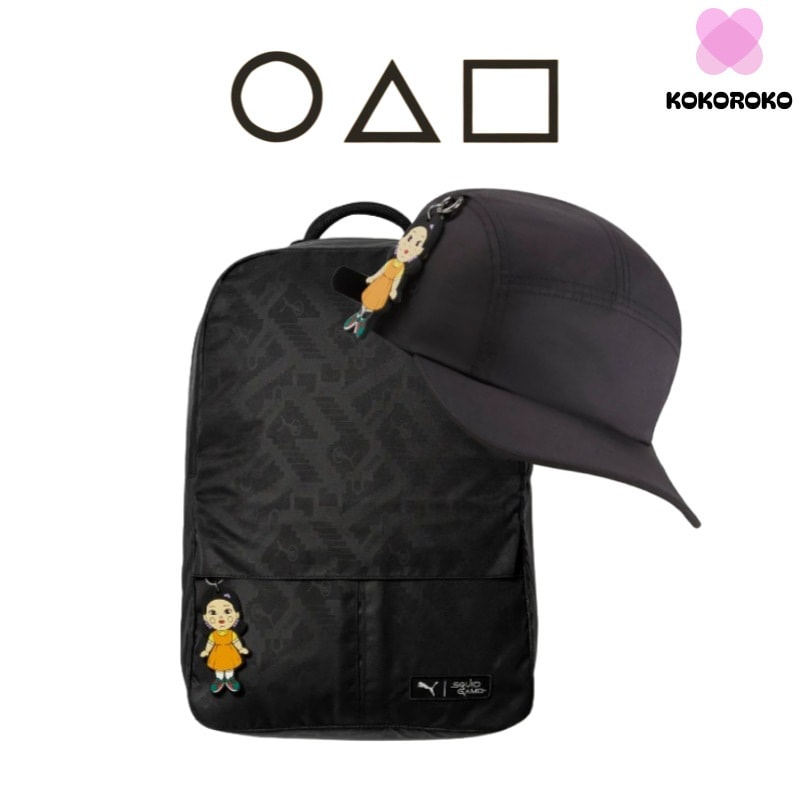 [Xイカゲームコラボ] FBCAP -ブラック(025791-01) +イカゲームバックパック - ブラック(090918-01)set/ 限定企画商品/ イカゲームファッション/